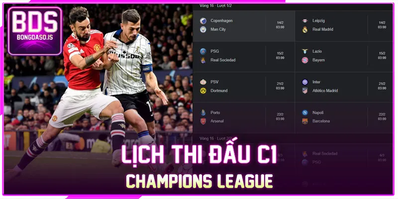 Lịch thi đấu C1 - Champions League
